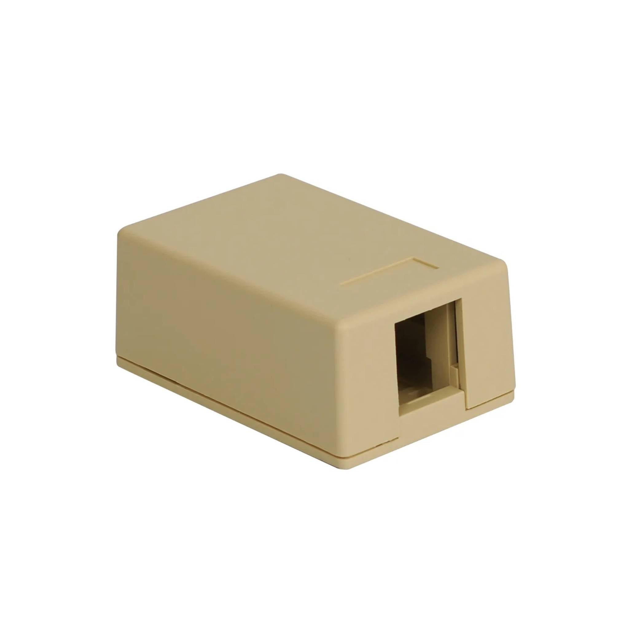 ICC Surface Mount Box With One Port Empty Ivory
