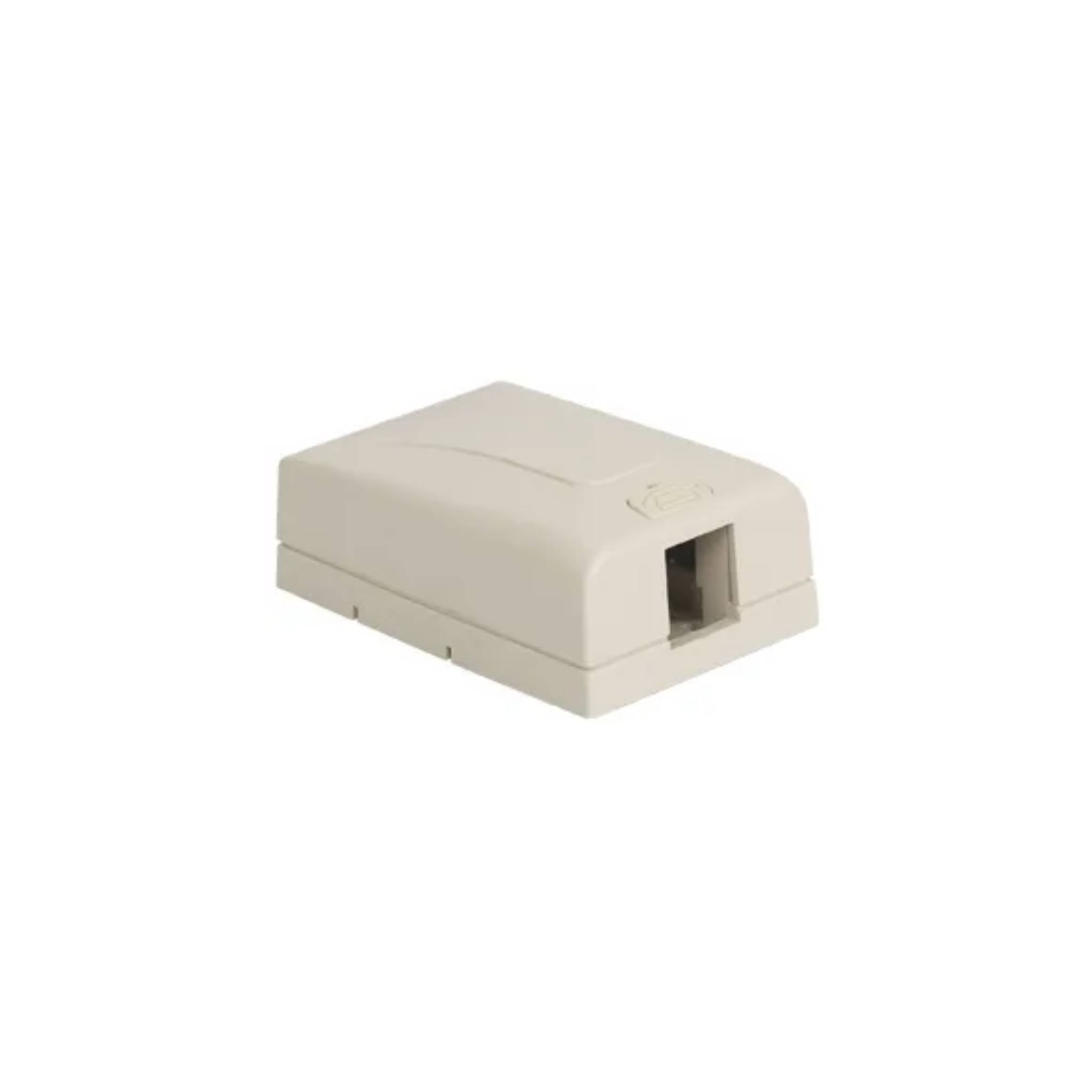 ICC Surface Mount Box, Elite, 1-Port, White