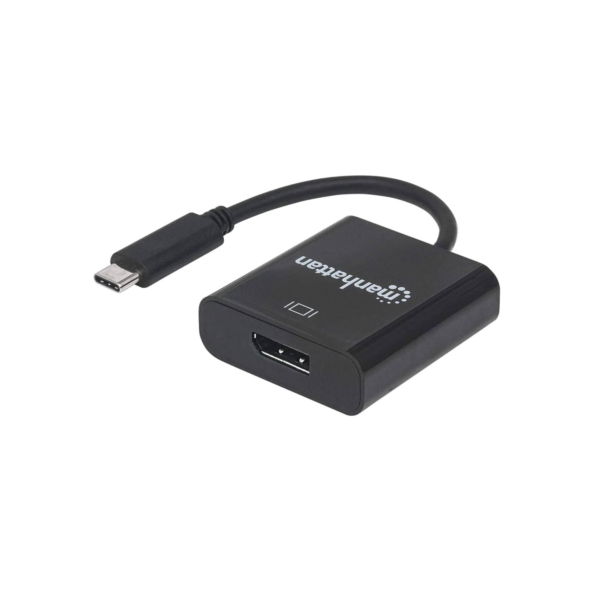 SuperSpeed+ USB-C 3.2 to DisplayPort Converter C Male to DisplayPort Female, 4K@30Hz, Black