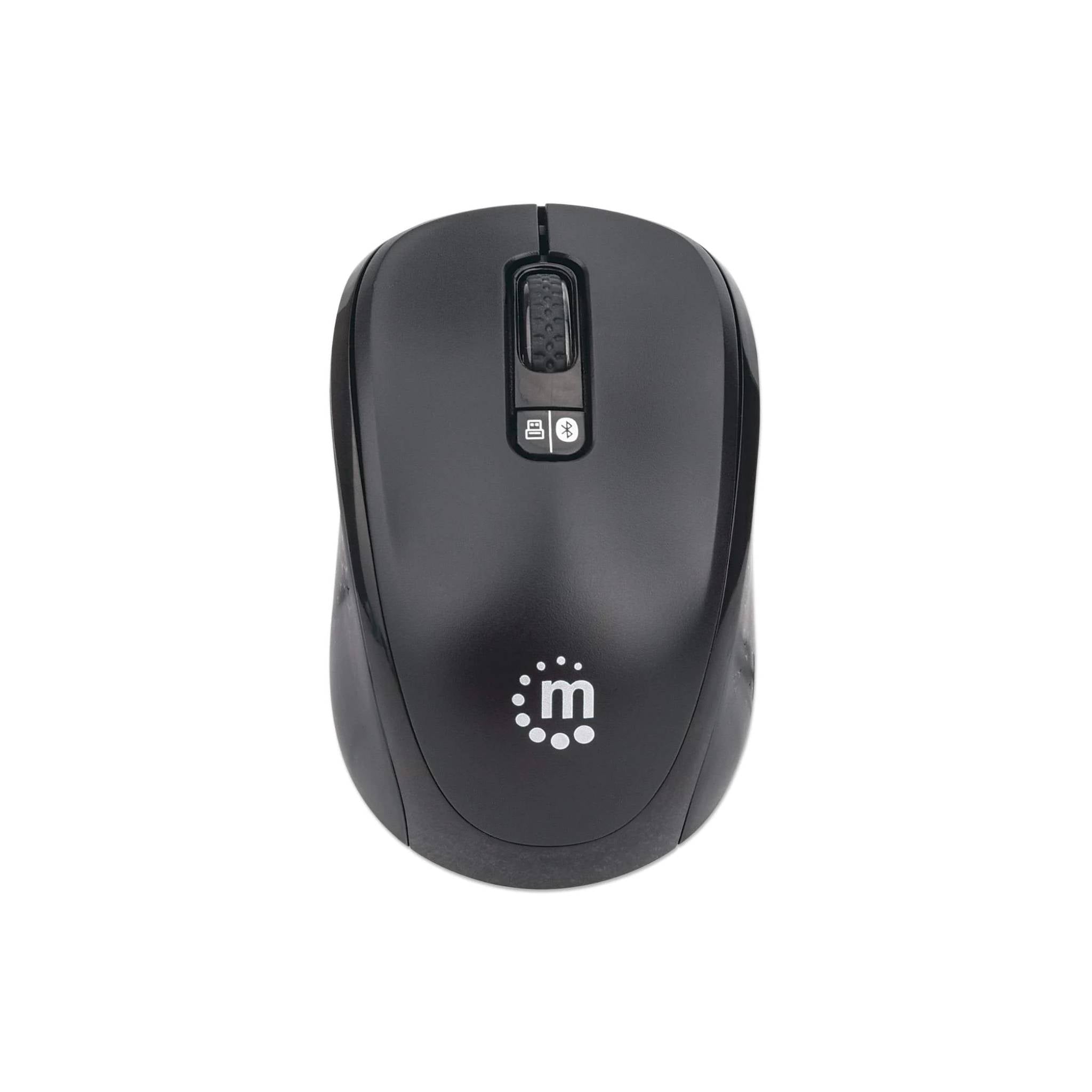Intellinet Multi-Mode Wireless Mouse with Bluetooth® and 2.4 GHz Connectivity and Three Buttons