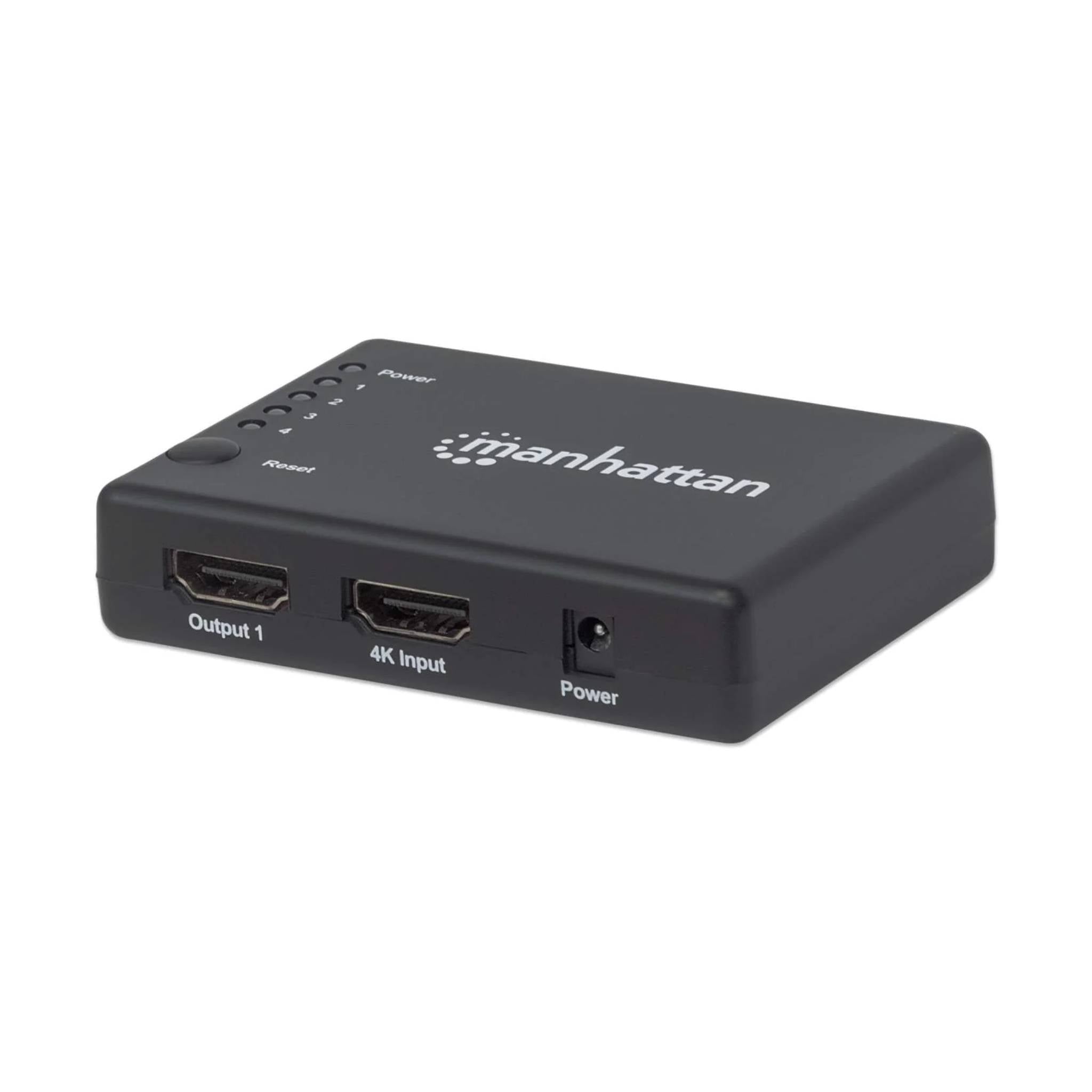 Intellinet 4K Compact 4-Port HDMI Splitter