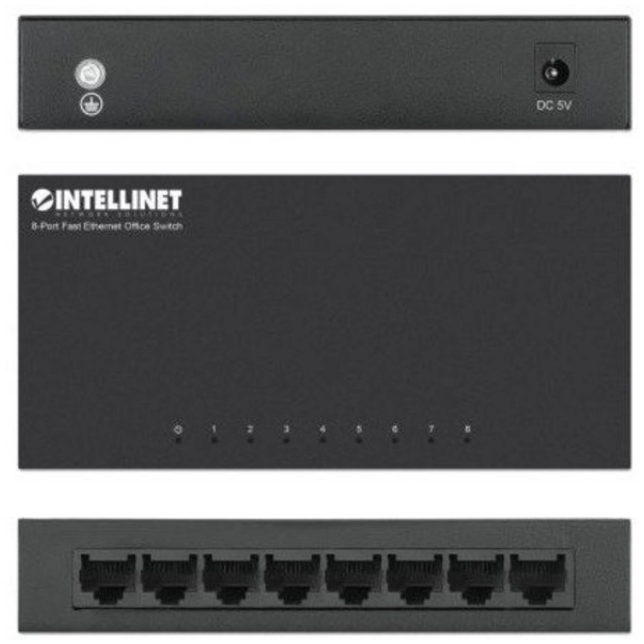 Intellinet 8-Port Fast Ethernet Office Switch