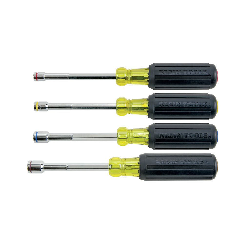 Nut Driver Set, Magnetic Nut Drivers, Heavy Duty, 4-Piece - Klein Tools