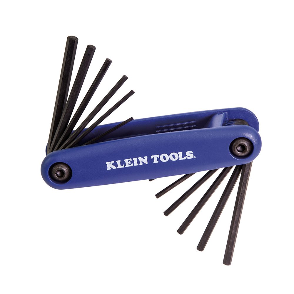 Grip-ItÃ‚Â® Hex Key Set, 12-Key, SAE/Metric Sizes - Klein Tools