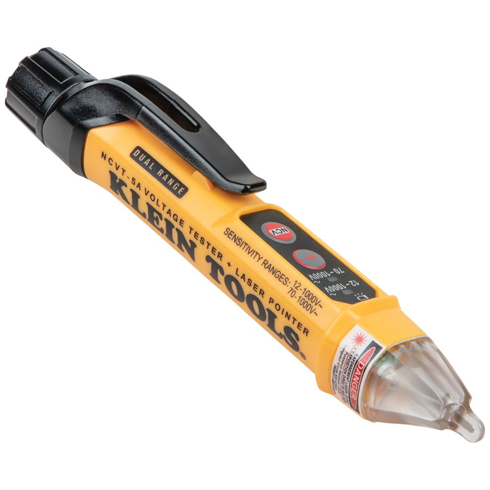 Klein Tools Non-Contact Voltage Tester Pen, Dual Range, with Laser Pointer