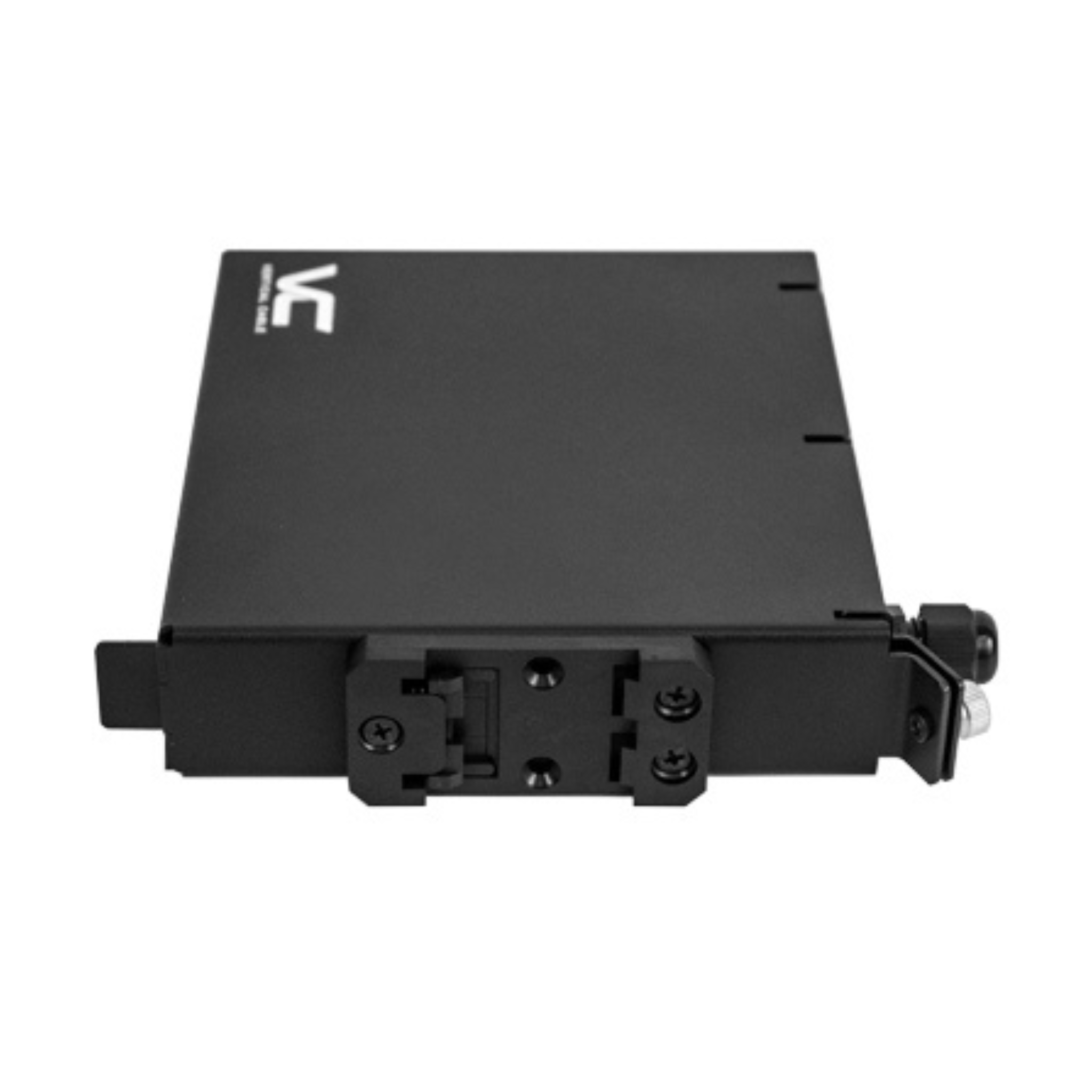 DIN-Rail Modular LGX Optic Fiber Cassette. Mountable universal cassette, compatible with standard LGX-format adapter plates
