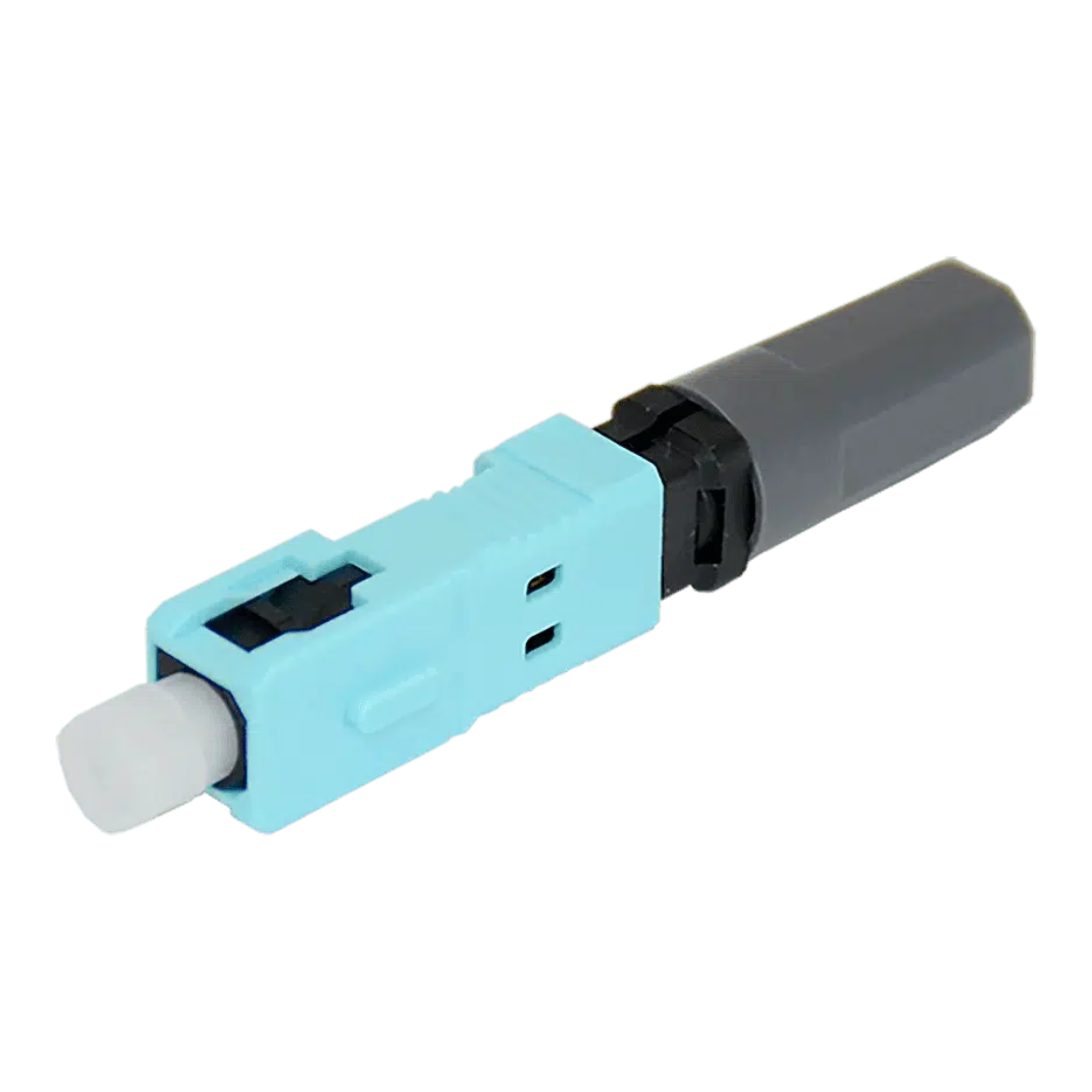 TechLogix Fiber Connector sc Multimode (OM2, OM3, OM4) 50u/125um No polish Field installable aqua