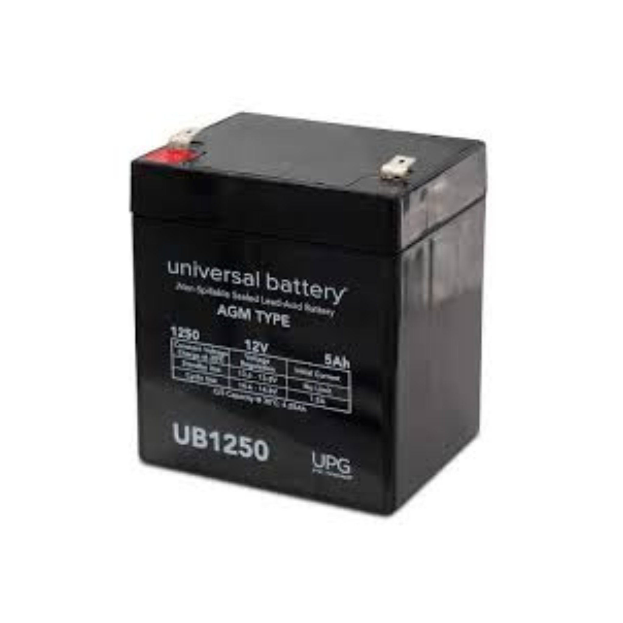 UPG Batteries Seal Lead Acid Battery 12 Volt 5 AH T2 Terminal