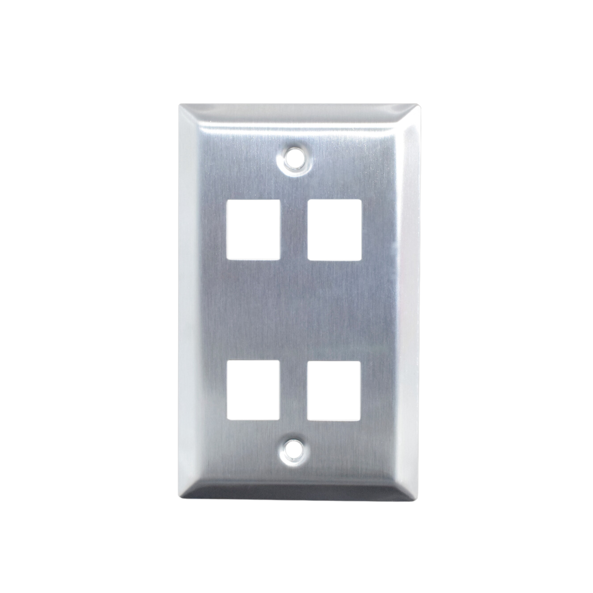 Weltron Keystone Wallplate Stainless Steel