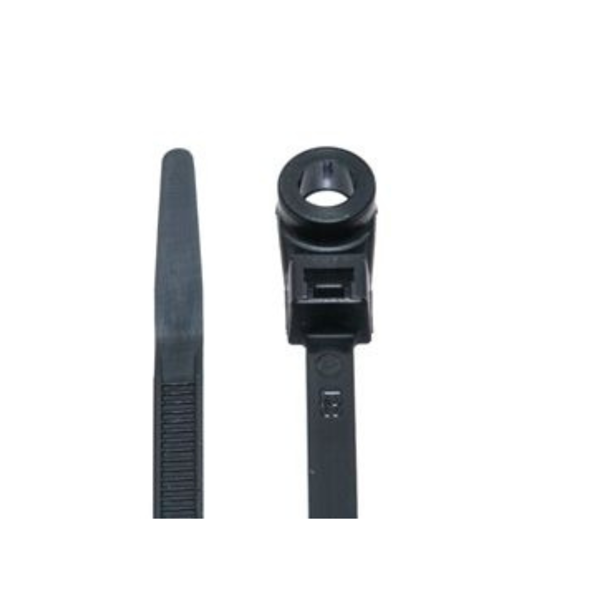 Greenlite Screw Mount Cable Ties 7.87" Length 50LB 100Pcs Black