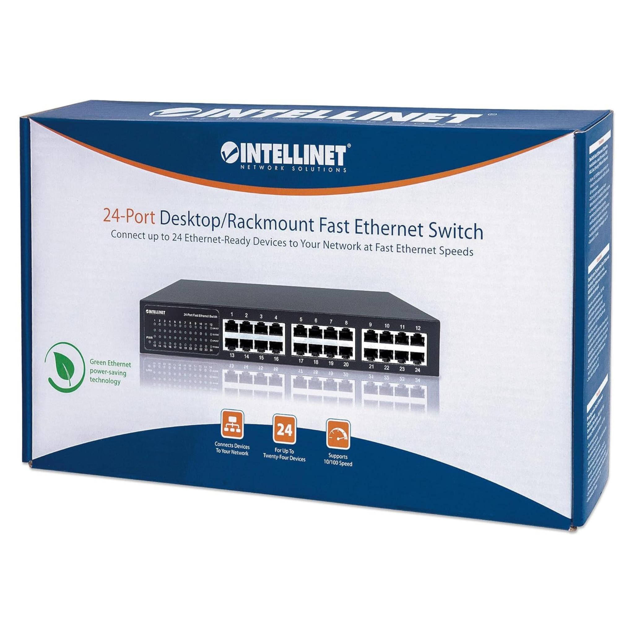 Intellinet 24-Port Web-Managed Gigabit Ethernet Switch with 2 SFP Ports