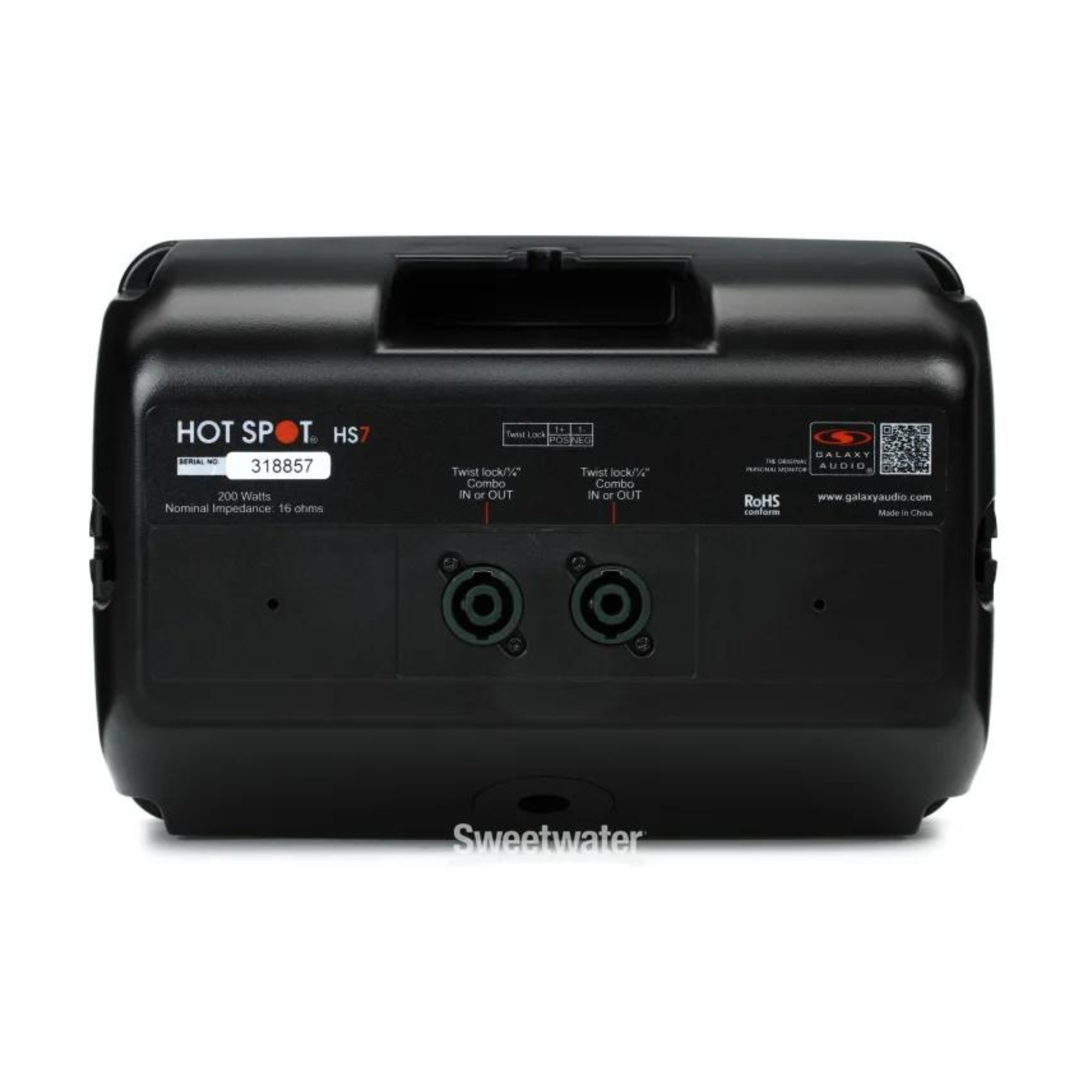 Galaxy Hot Spot Monitor 200watts 120VAC Speakon-1/4"