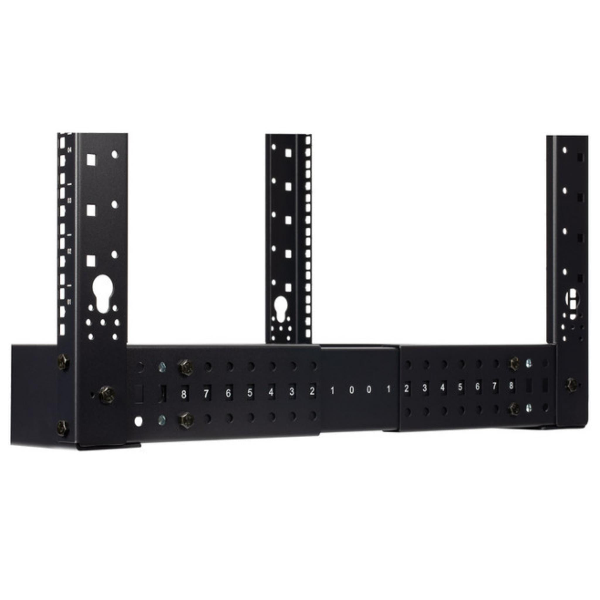 Wavenet 7' 45U 4-Post Rack Steel Adjustable #12-24 Threaded Mounting Holes