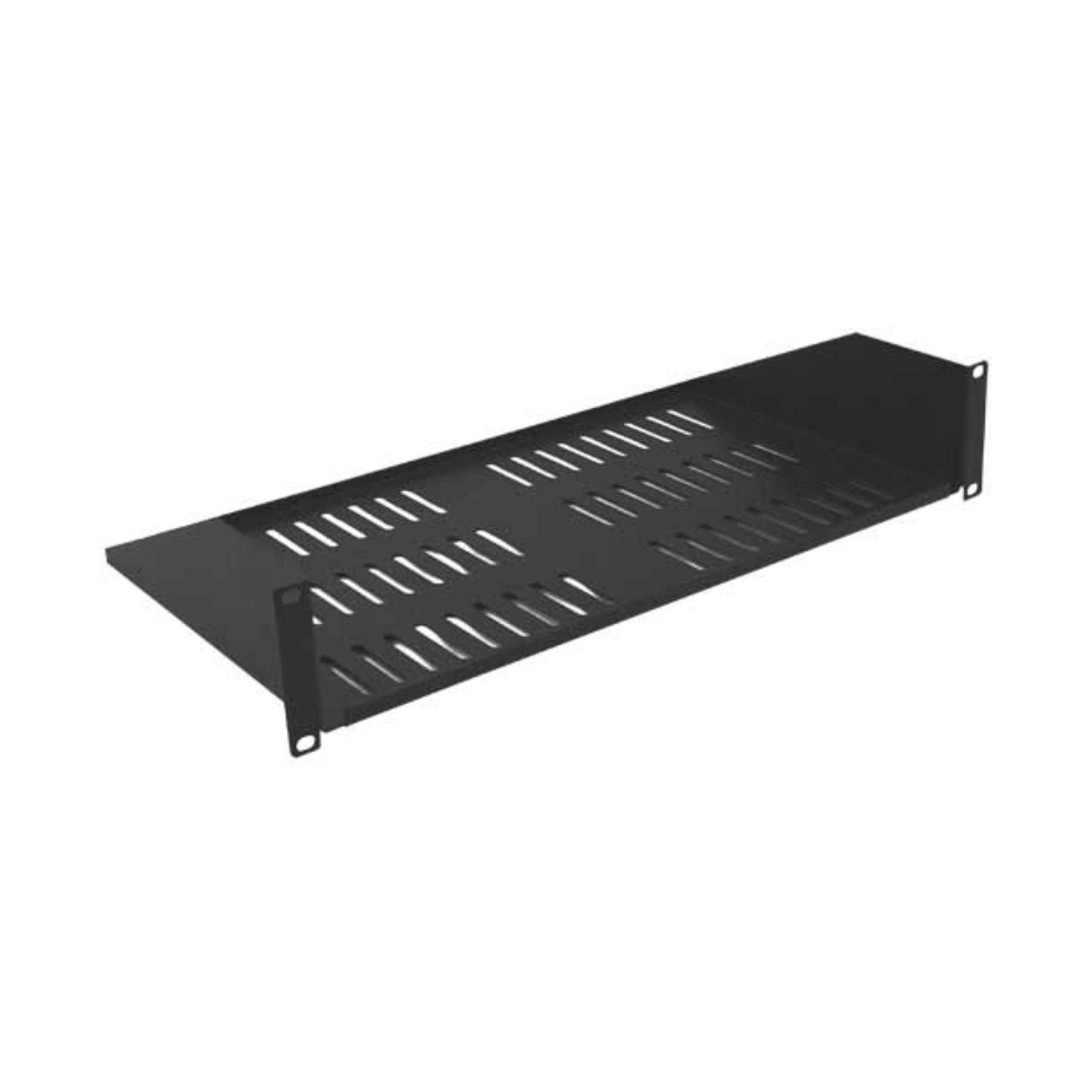 Wavenet Rack Shelf, 10" Deep Single Sided Vented, 2U, Single Pack