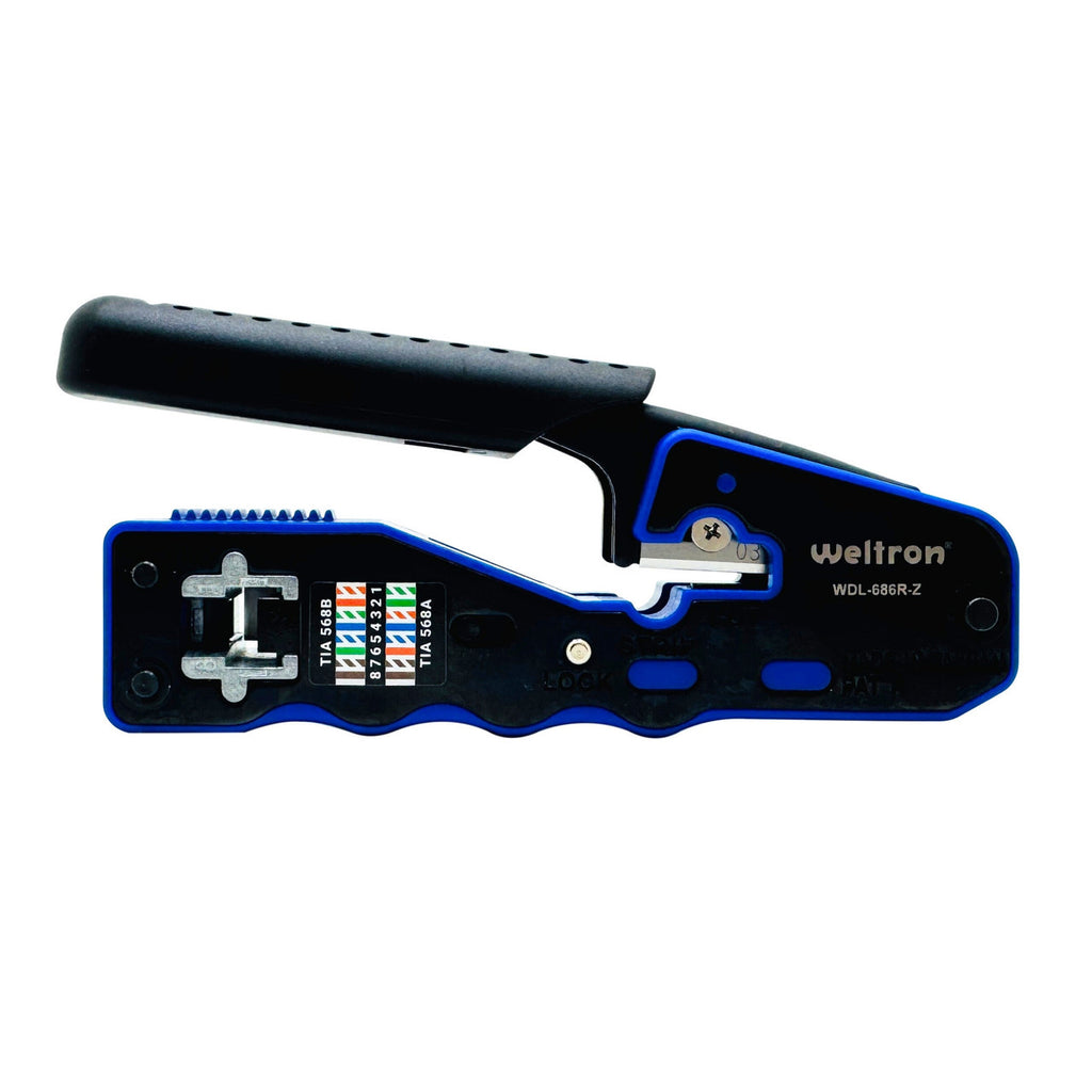 Tools Modular Rj45 RJ45 Mod Plug Crimp Tool – Pass‑Through & Standard RJ45 Connectors Wel