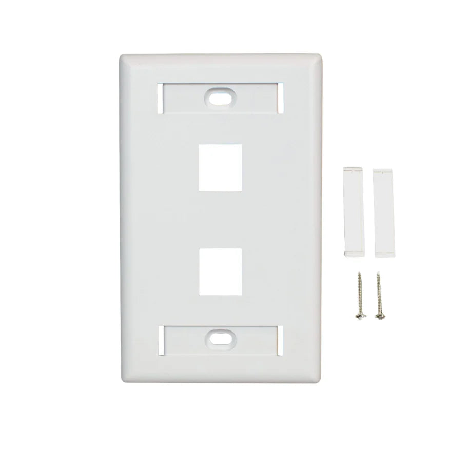Weltron Keystone Faceplate with ID Windows