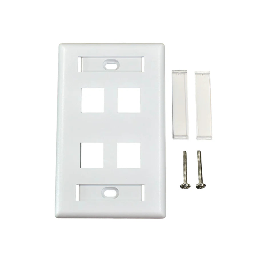 Weltron Keystone Faceplate with ID Windows