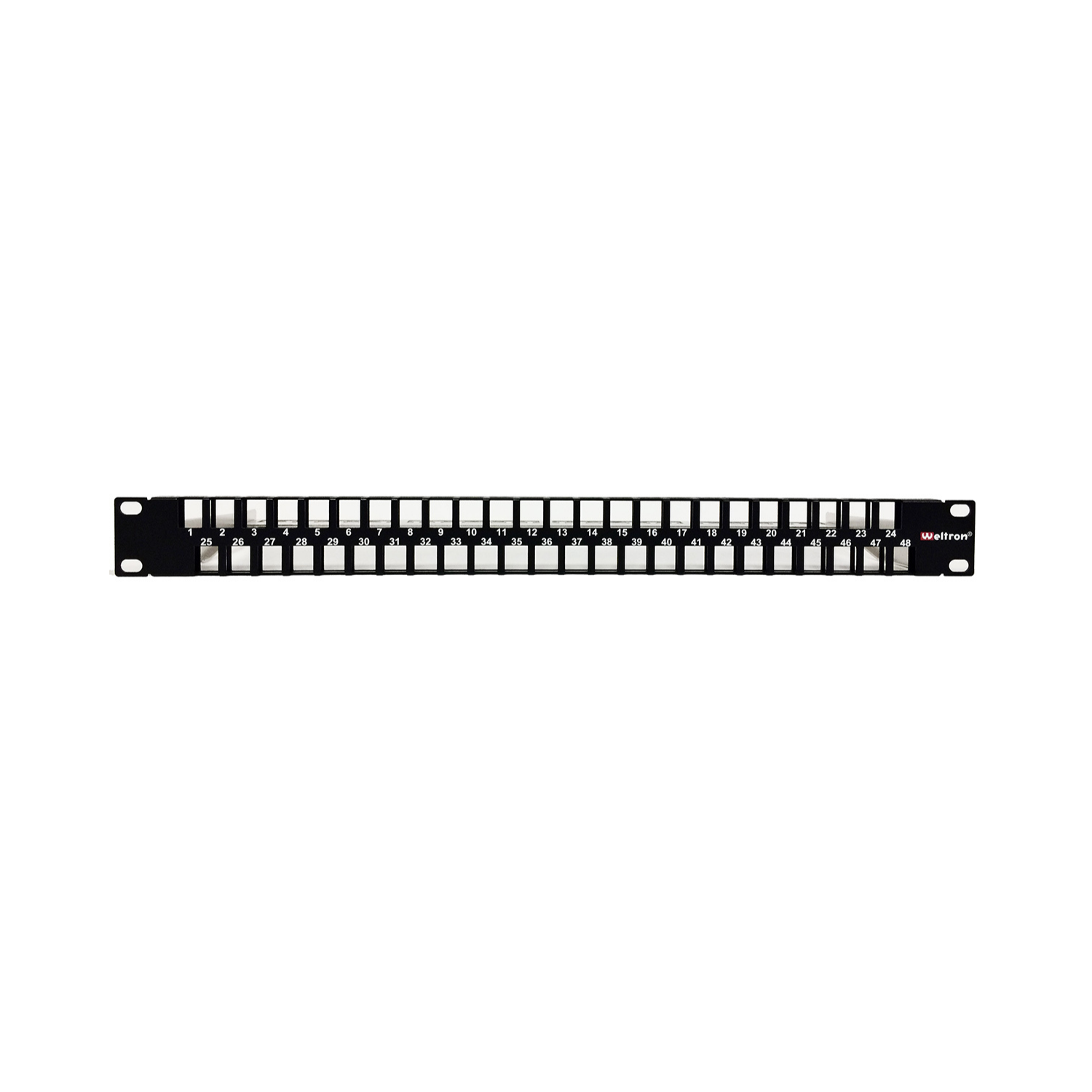 Weltron 48 Port 1RU HD Blank Panel