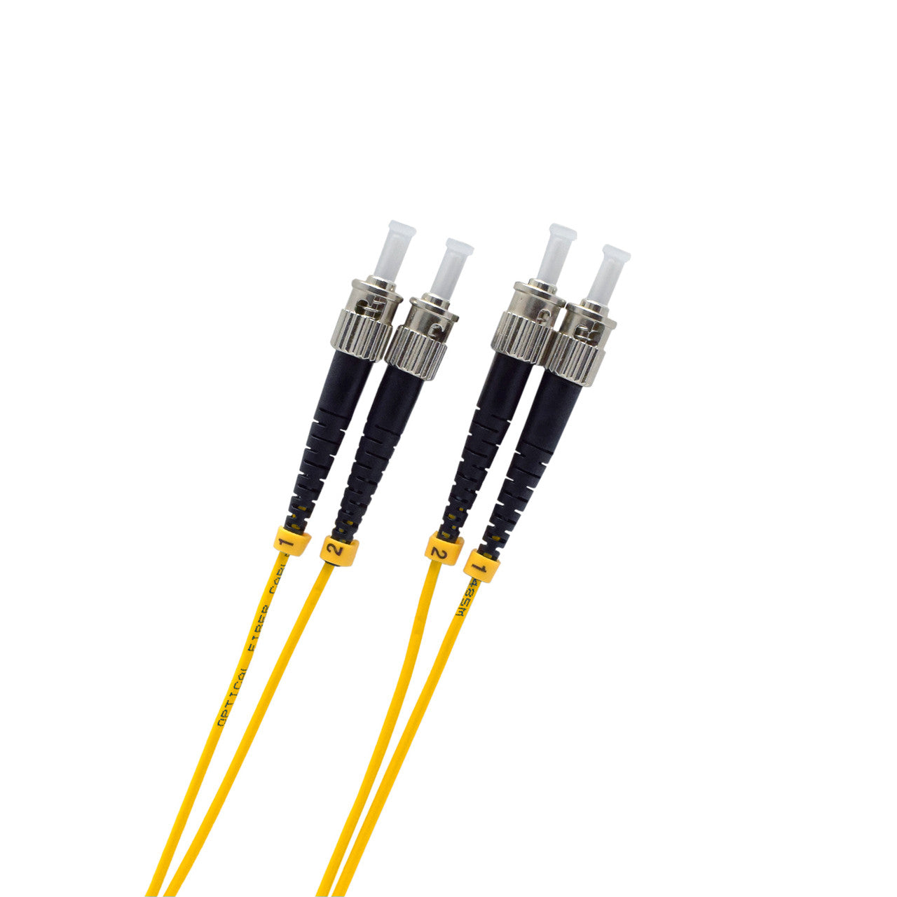 2 Meter ST/ST 9/125 Single-mode OS1 Duplex Fiber Patch Cable