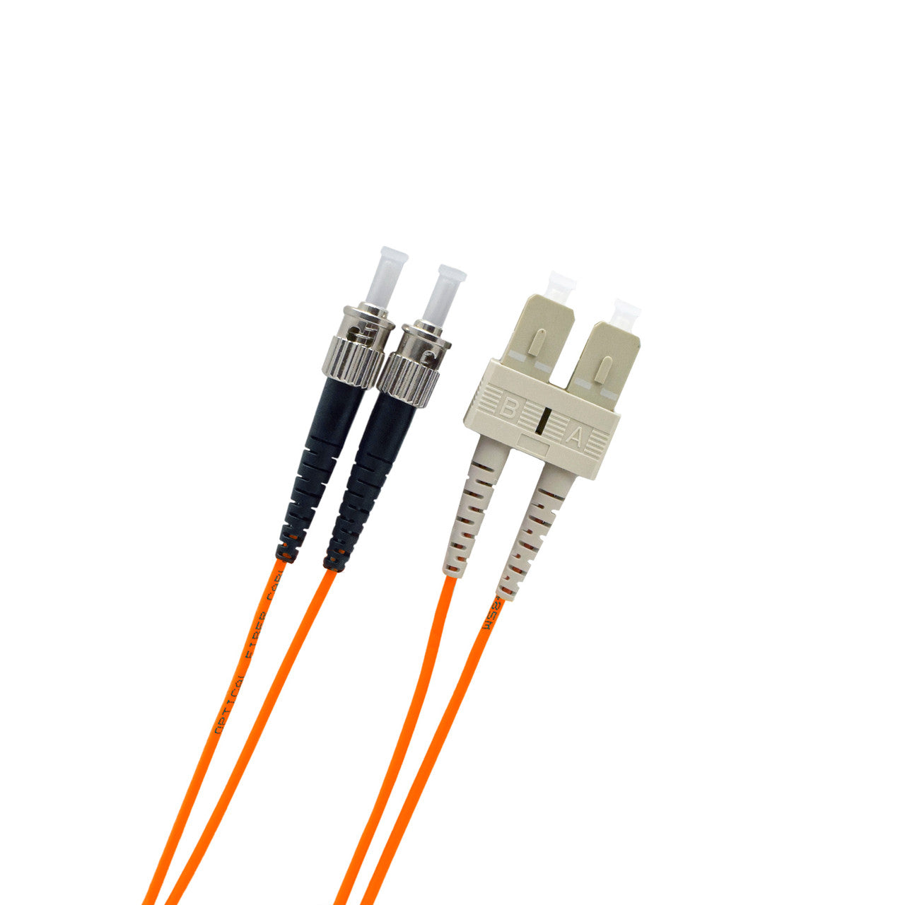 2 Meter ST/SC 62.5/125 Multimode OM1 Duplex Fiber Patch Cable