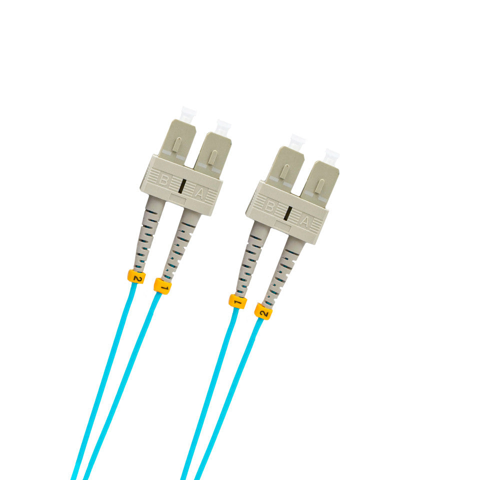 1 Meter SC/SC 50/125 Multimode OM3 Duplex Fiber Patch Cable