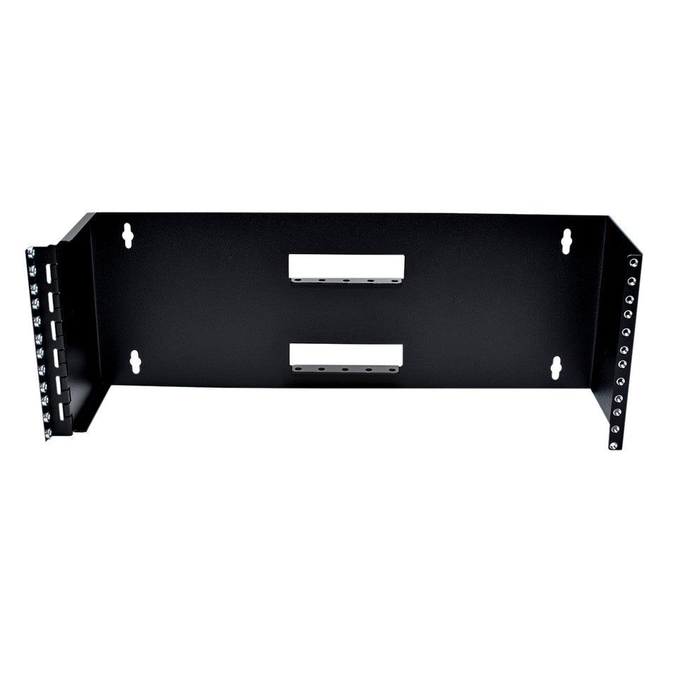Weltron 4 RU Wall Mount Bracket, 6" Depth | Compact & Sturdy Rack Mounting Solution for Network & AV Equipment
