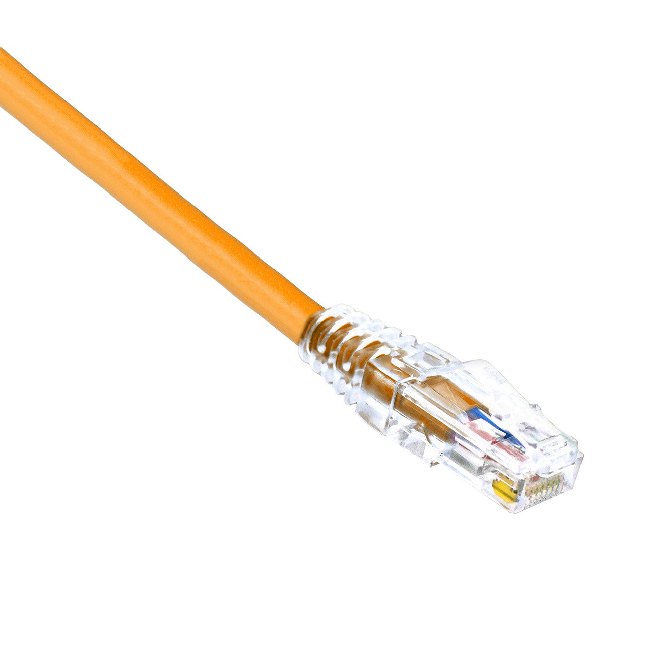 0.5FT Orange Category 6A CM U/UTP 24AWG Patch Cable