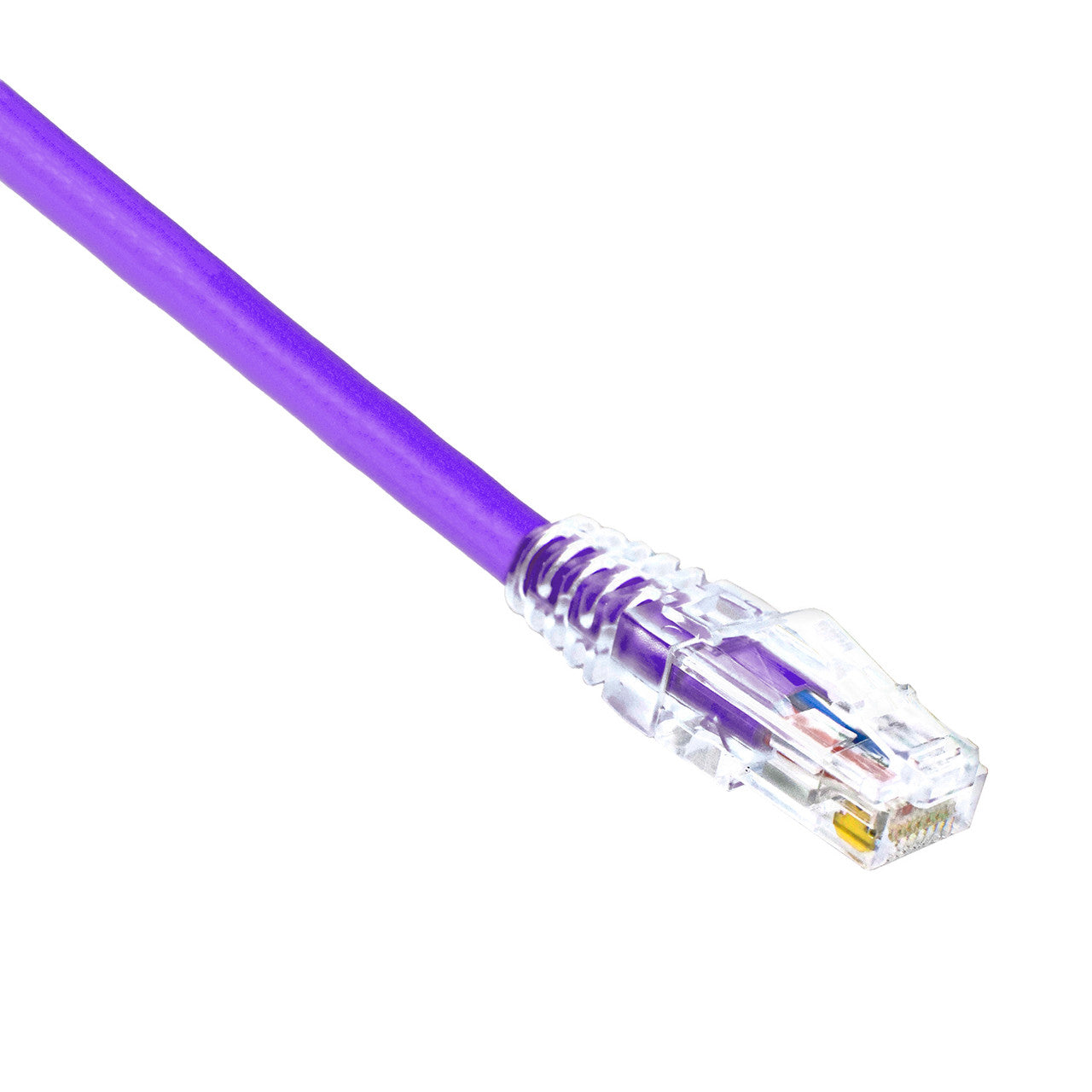 0.5FT Purple Category 6A CM U/UTP 24AWG Patch Cable