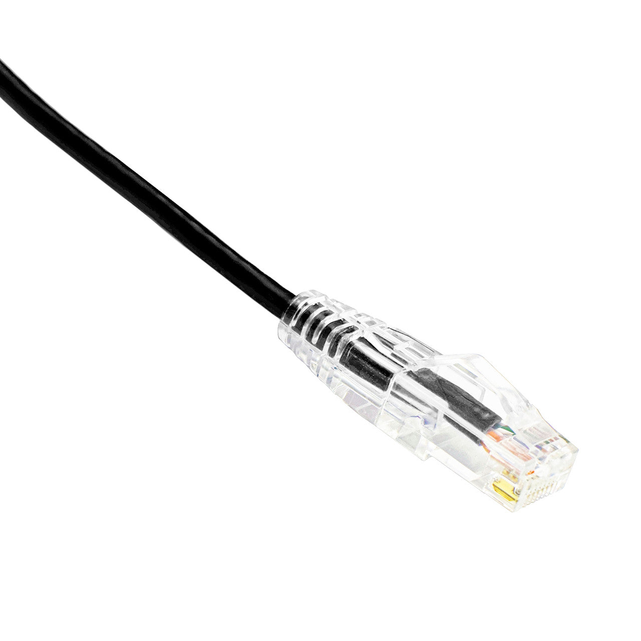 1FT Black Category 6 Slim CM U/UTP 28AWG Patch Cable