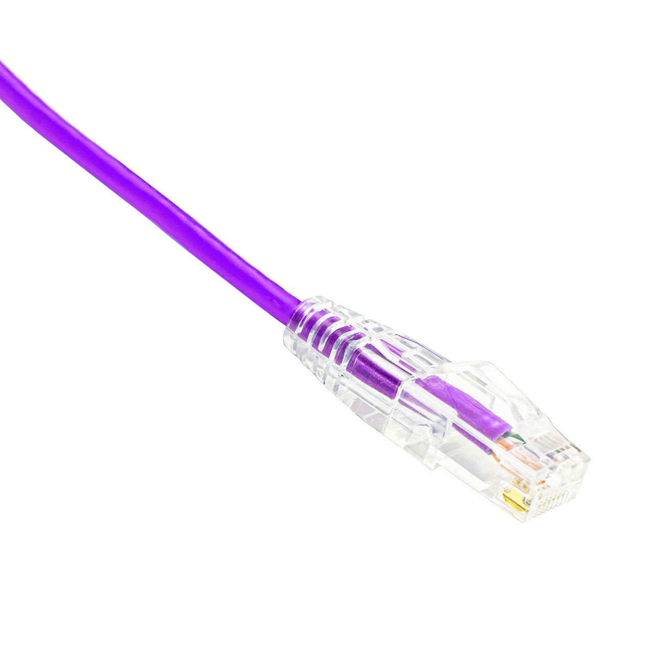 0.5FT Purple Category 6 Slim CM U/UTP 28AWG Patch Cable