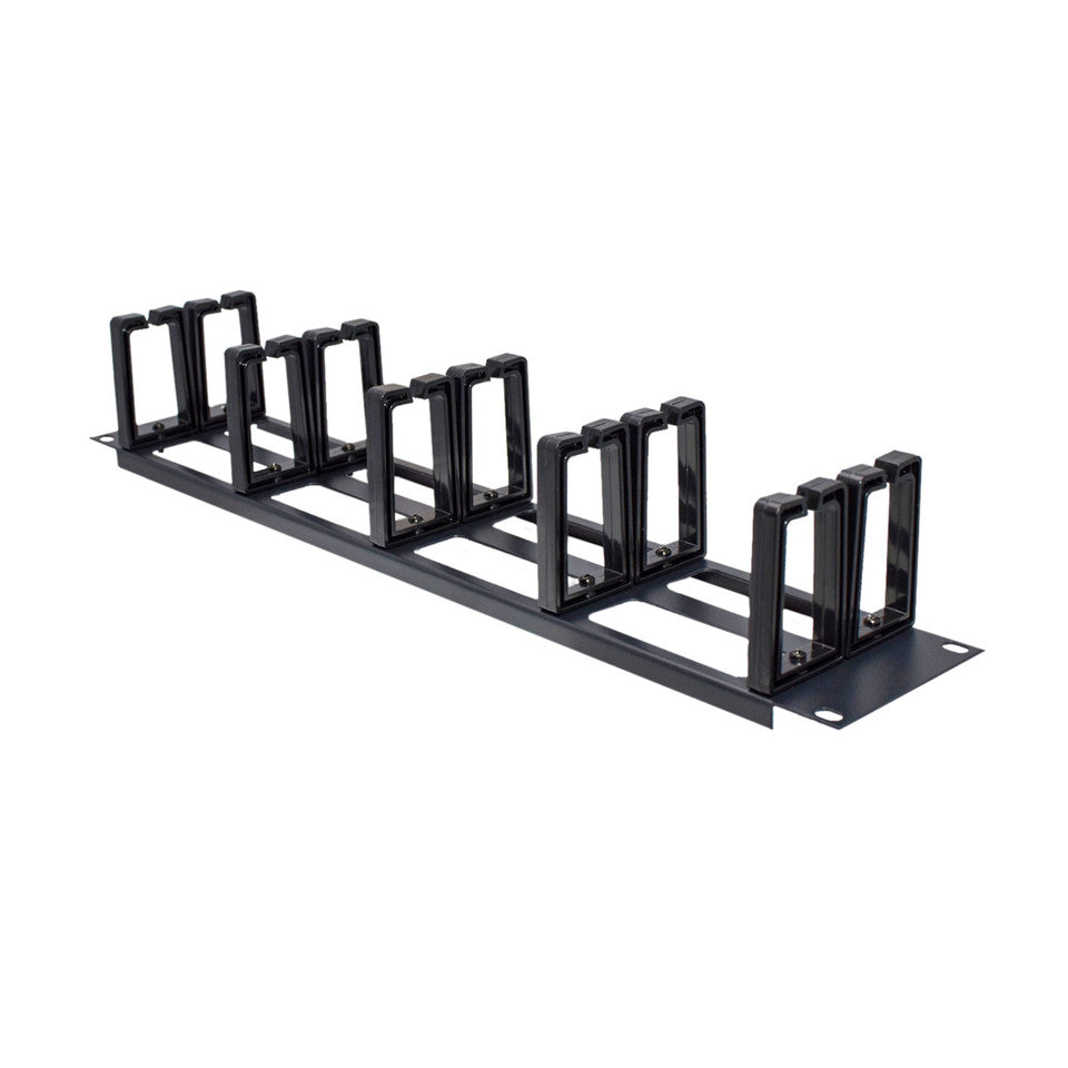Weltron Horizontal Rackmount Ring Cable Manager 1RU