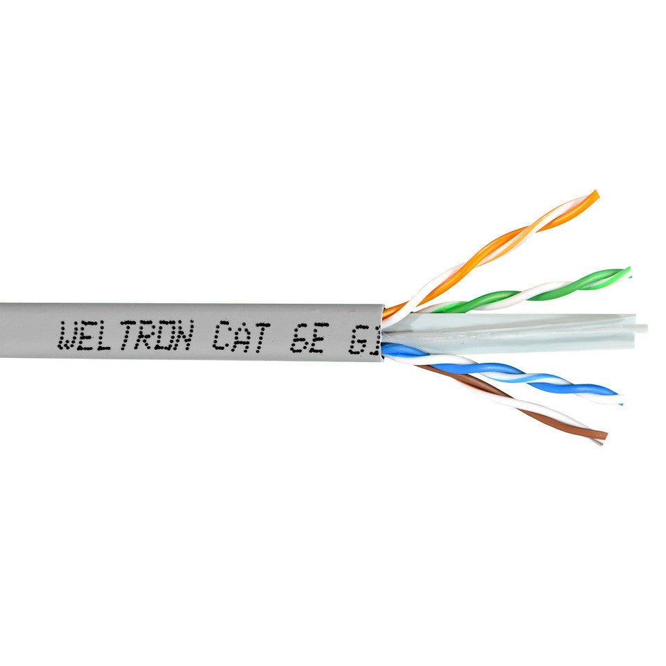 Weltron Category 6 U/UTP 23AWG Solid CMR Bulk Cable