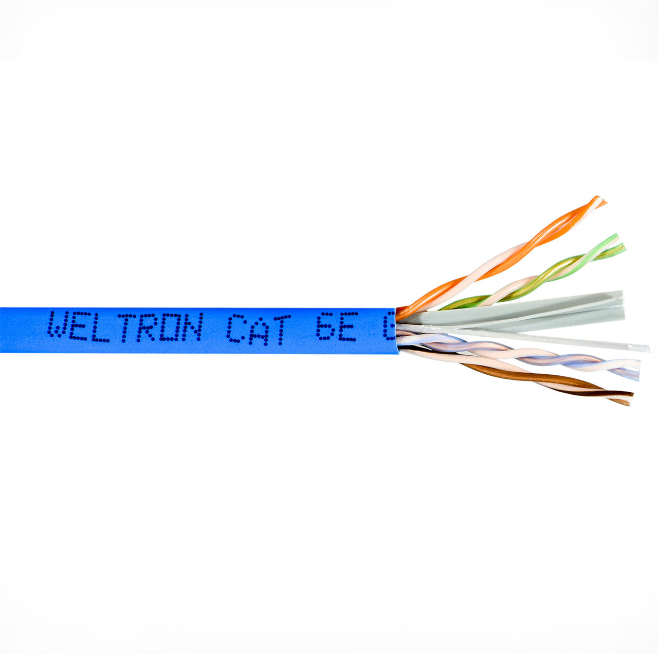 Weltron Blue Category 6 Solid 23AWG U/UTP CMP (Plenum)