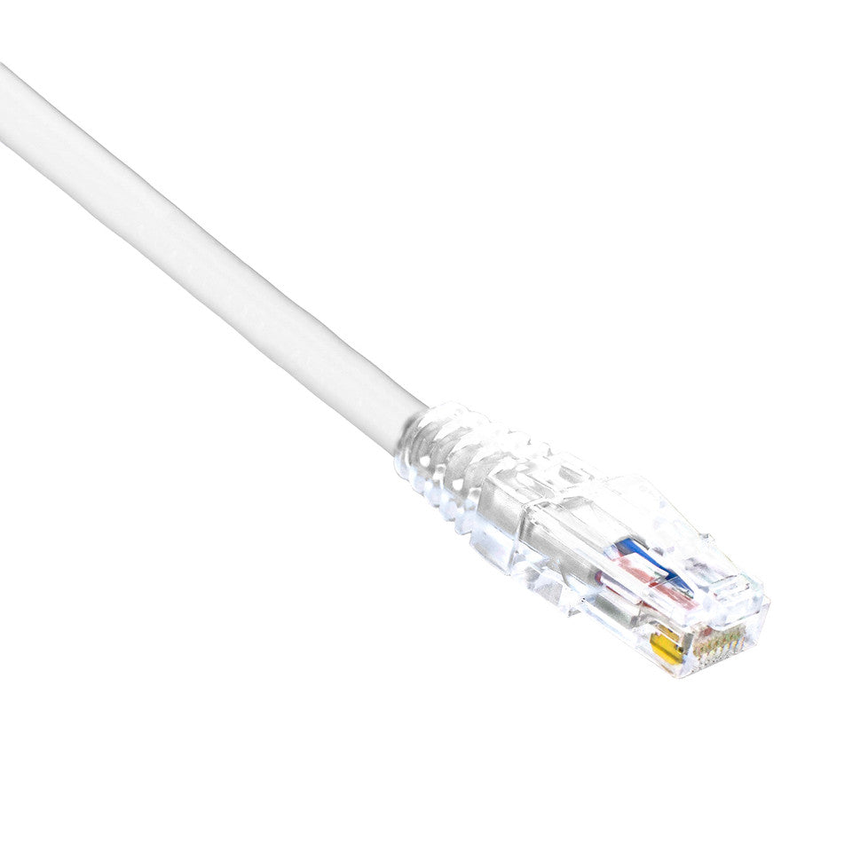 1FT White Category 6 CM U/UTP 24AWG Patch Cable