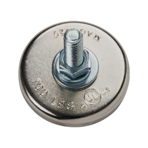 Winnie Industries 100lb Magnet Mount, 1/4-20 Thread Stud, Nut
