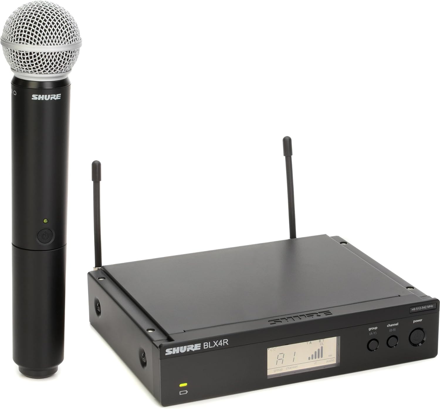 Shure Handheld Wireless Mic System BLX 542-572 Mhz Frequency