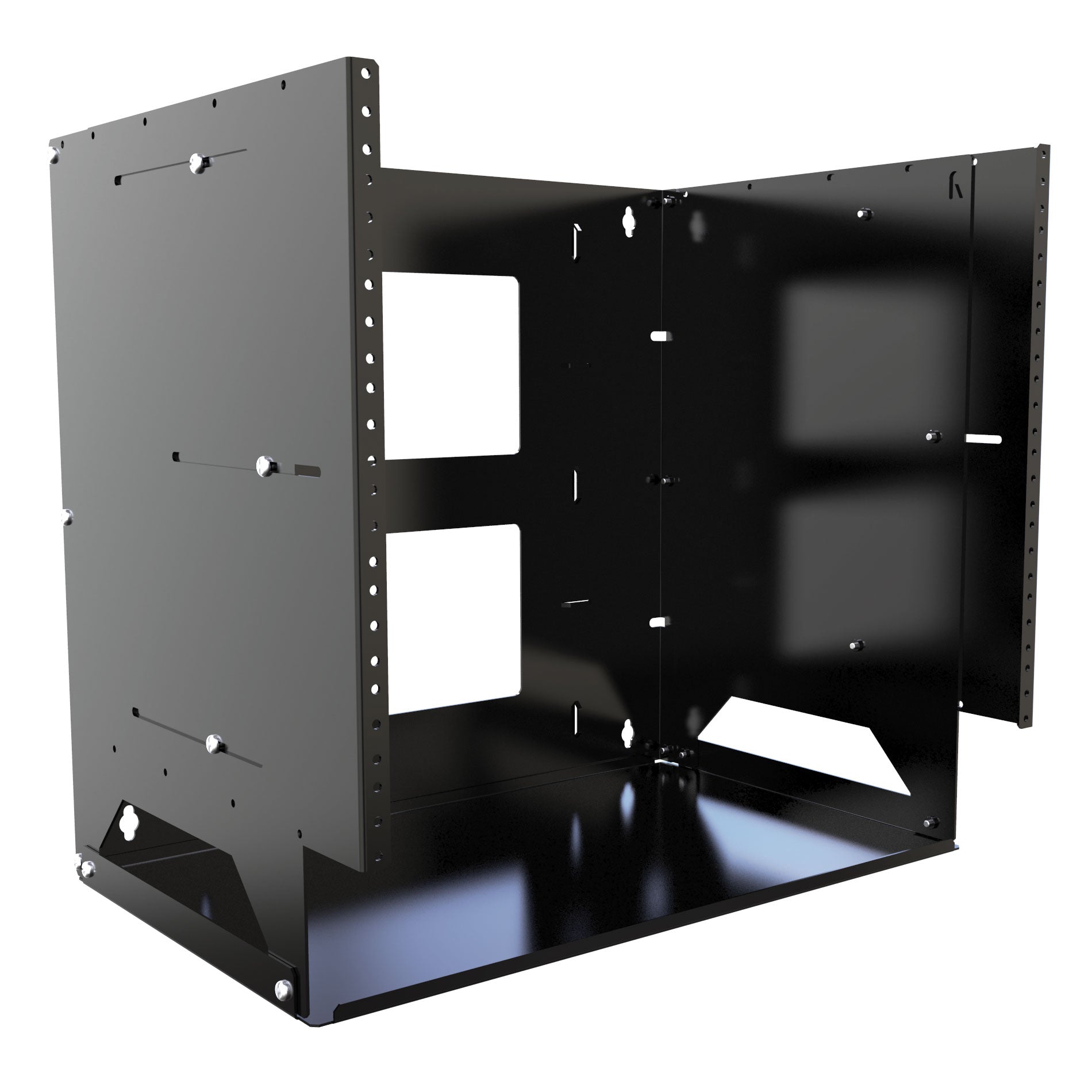 Hammond 8U ADJ WALL RACK WITH SHELF