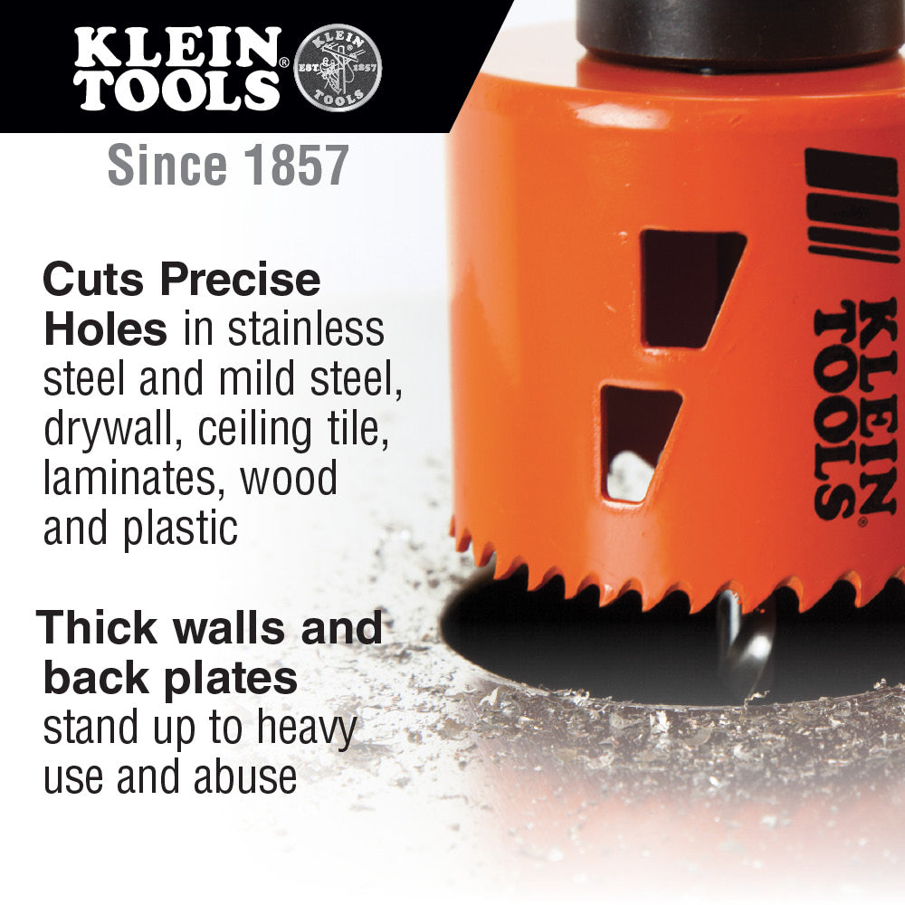 Klein Tools Bi-Metal Hole Saw Kit, 8-Piece