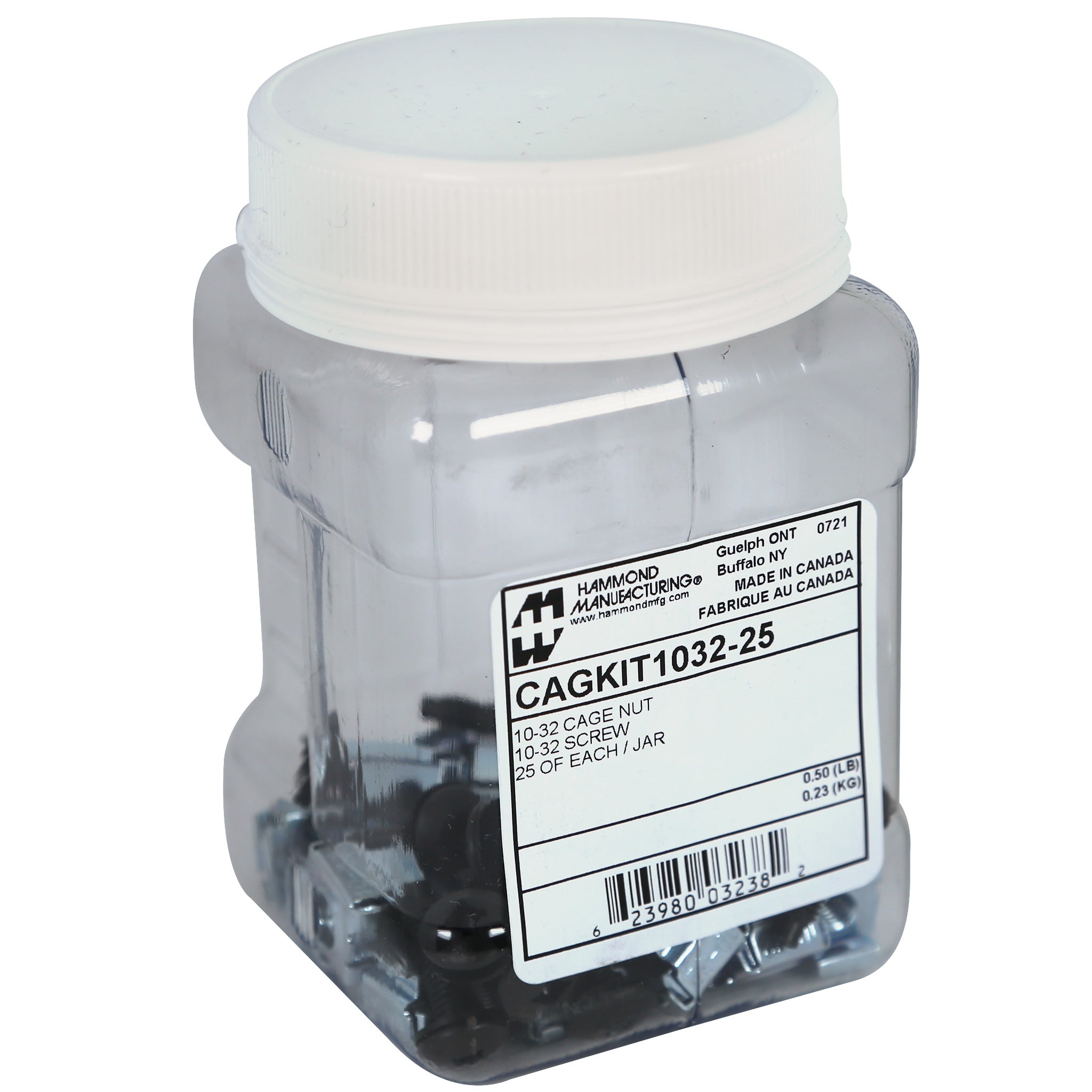 Hammond 25PK 10-32 CAGNUTS & SCREWS