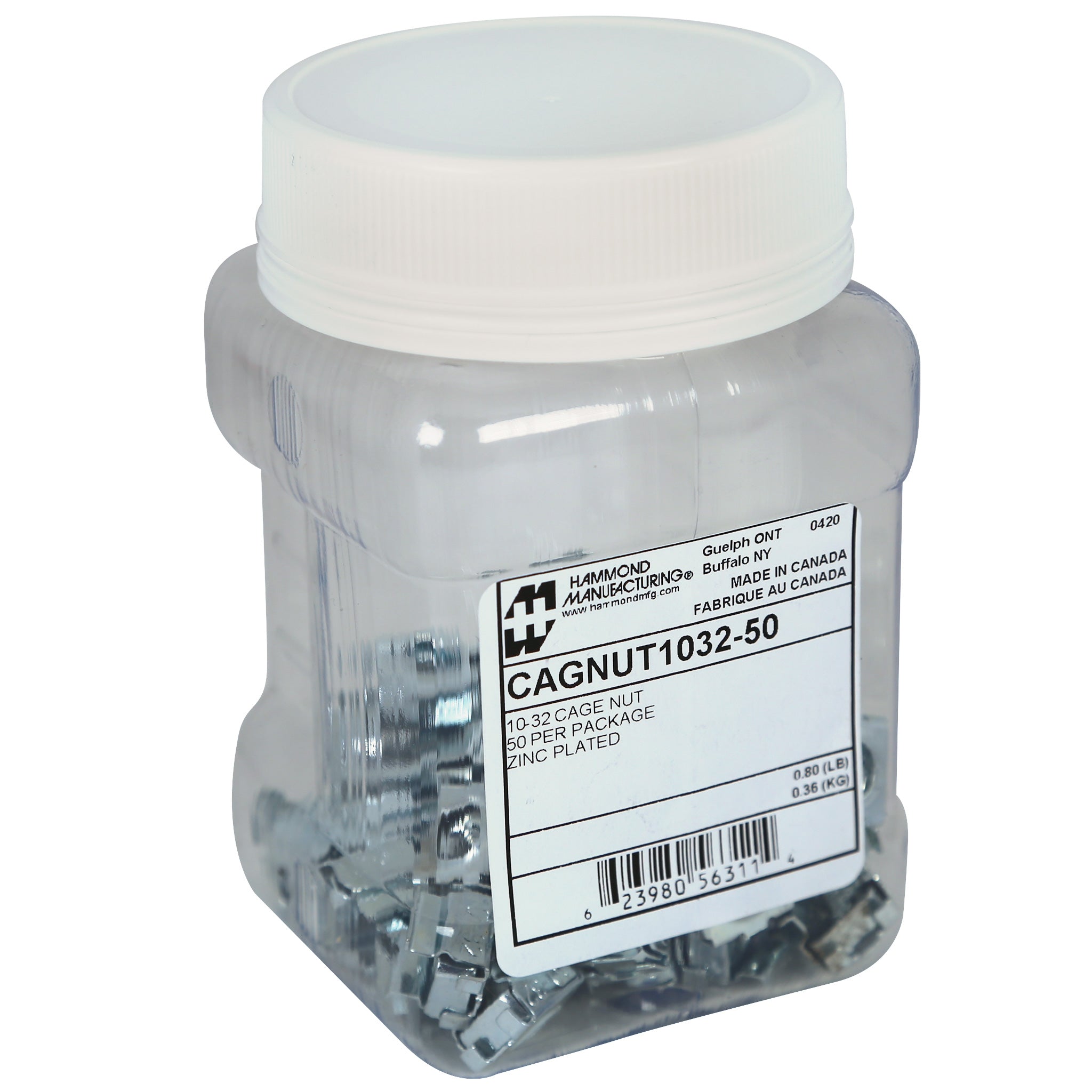 Hammond 50PK 10-32 CAGNUTS