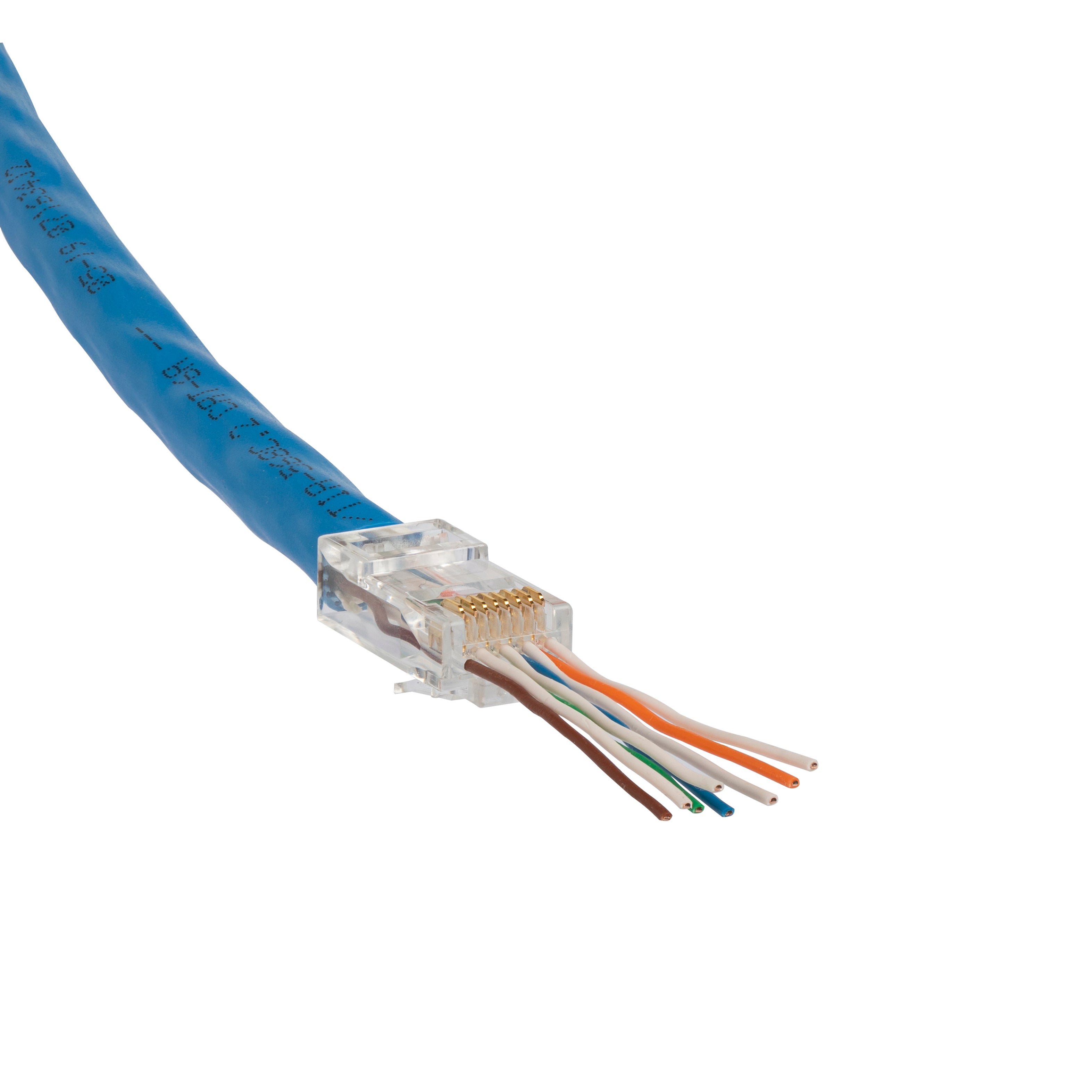 Klein Tools Pass-Thru™ Modular Data Plugs, RJ45-CAT6A, UTP 200-Pack