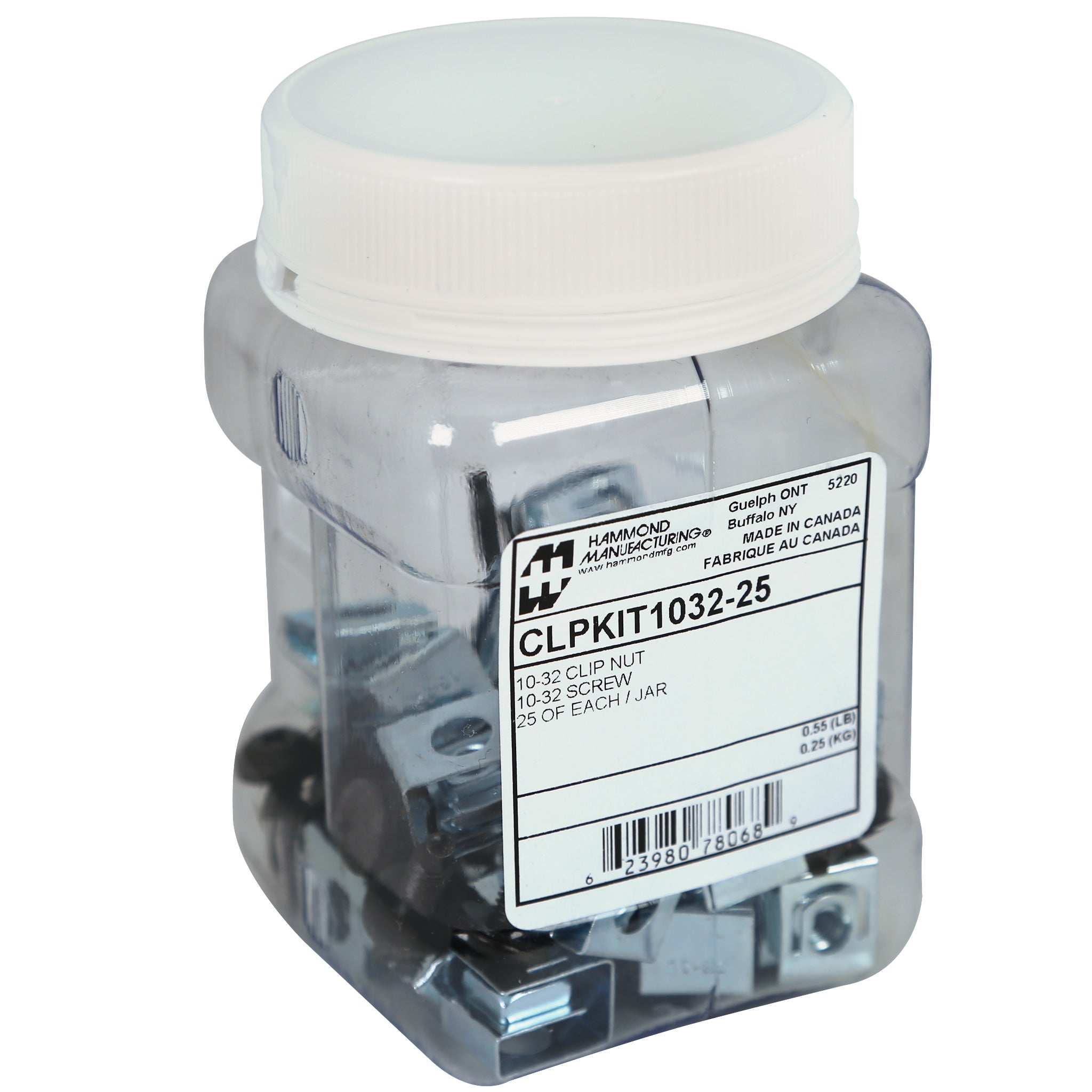 Hammond 25PK 10-32 CLIPNUTS & SCREWS