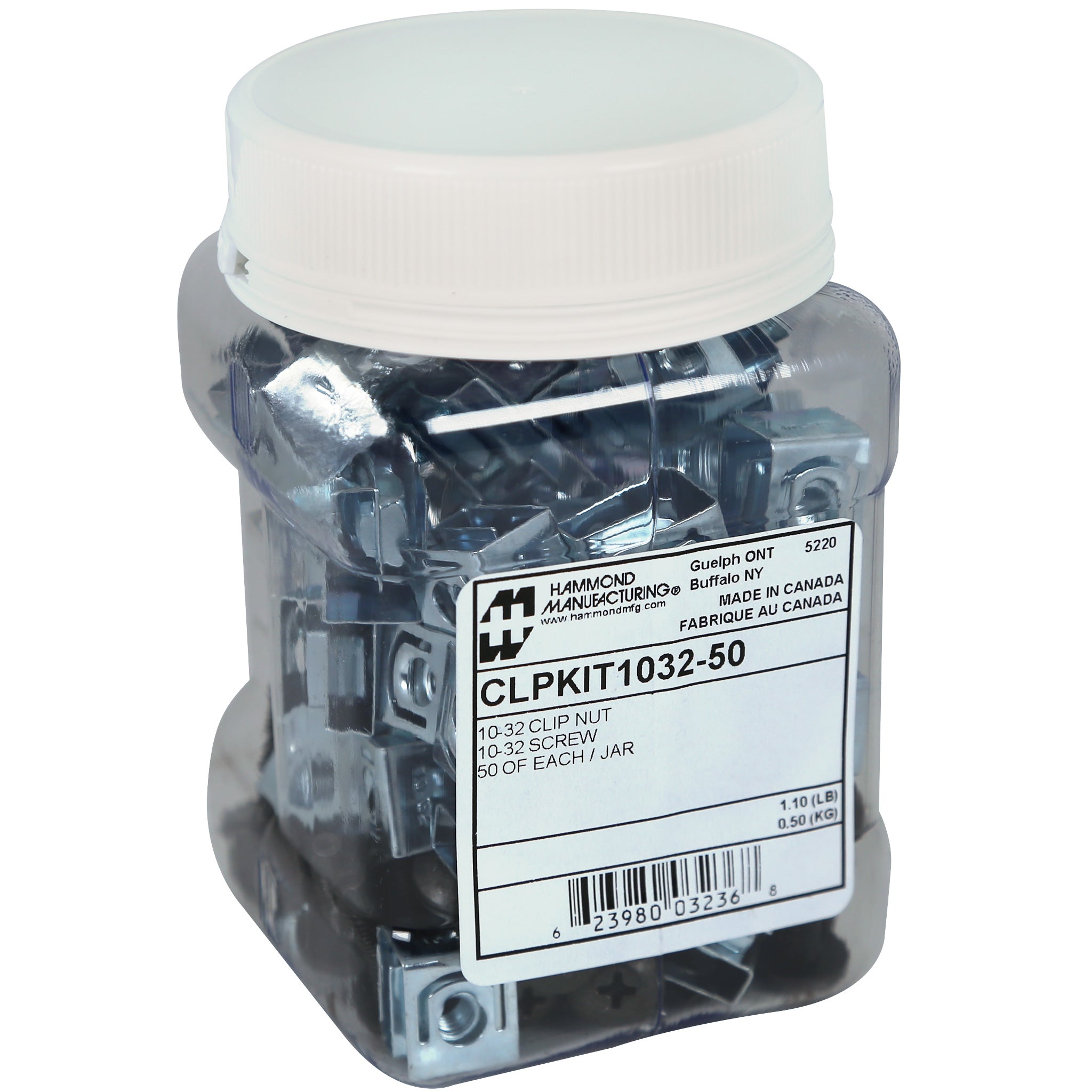 Hammond 50PK 10-32 CLIPNUTS & SCREWS