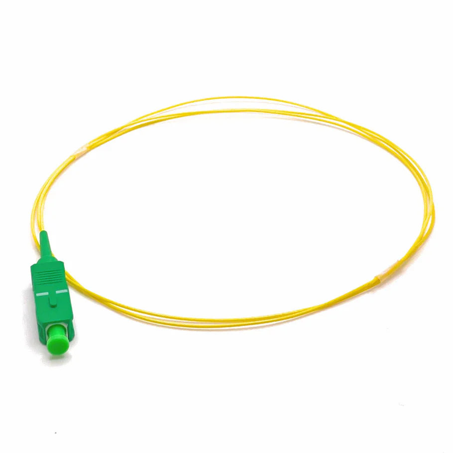 1 Meter (3ft) SC APC Simplex OS2 Single Mode PVC (OFNR) 0.9mm Fiber Op