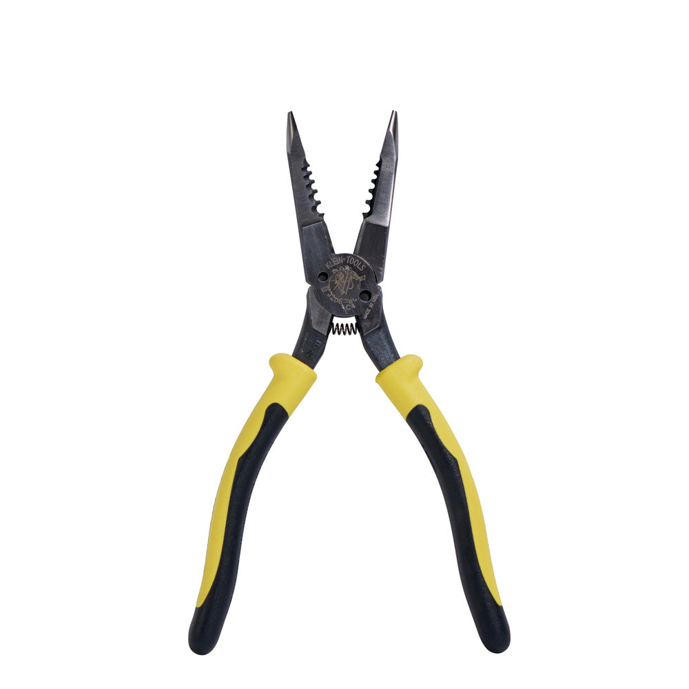Klein Tools Pliers, All-Purpose Needle Nose, Spring Loaded, Cuts, Strips, 8.5-Inch