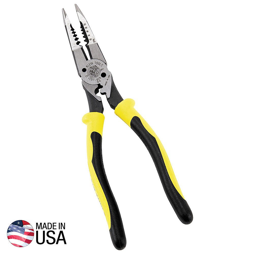 Klein Tools Pliers, All-Purpose Needle Nose Pliers with Crimper, 8.5-Inch