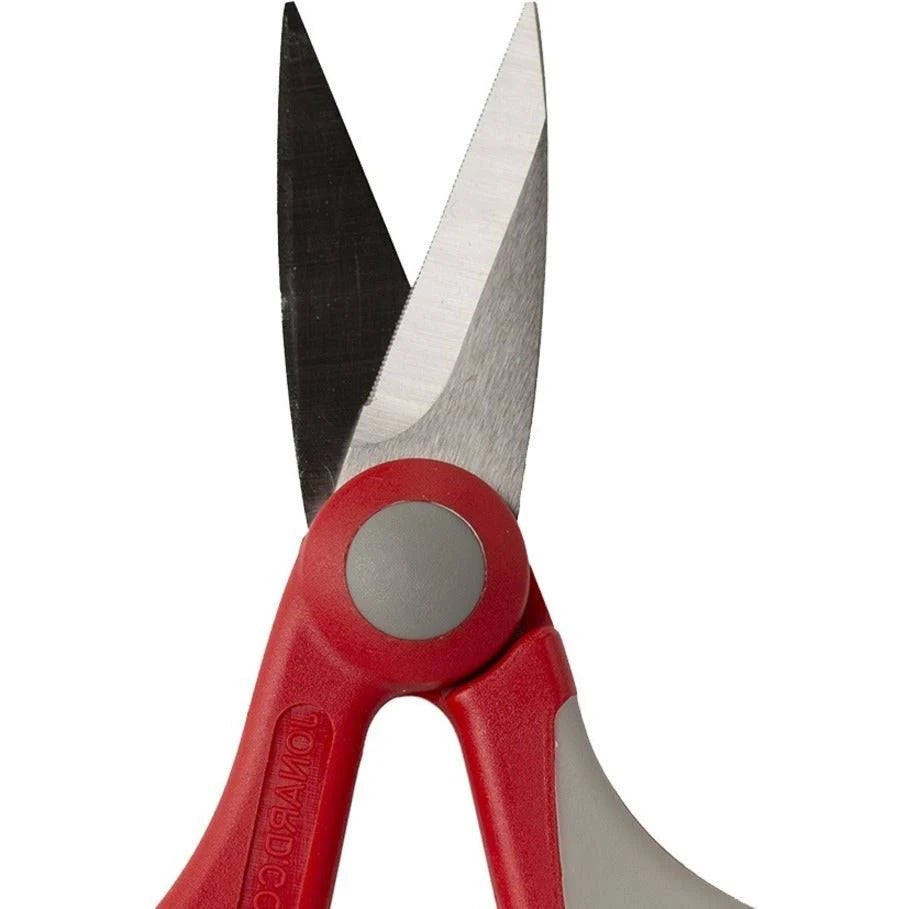 Jonard Tools JIC-186 Ergonomic Wire & Aramid Fiber Cutting Shears – High Carbon Stainless Blade, Nylon Grip