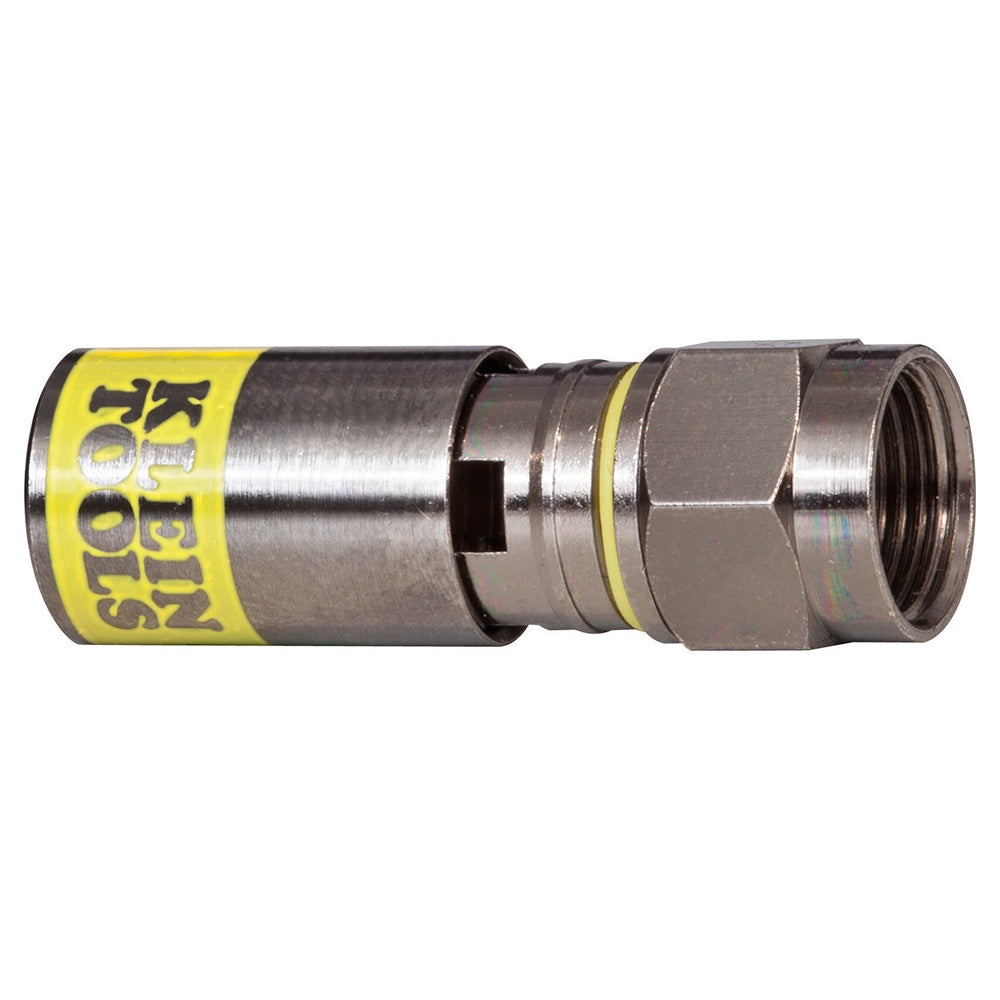 Klein Tools Universal F Compression Connectors RG6/6Q 50-Pack