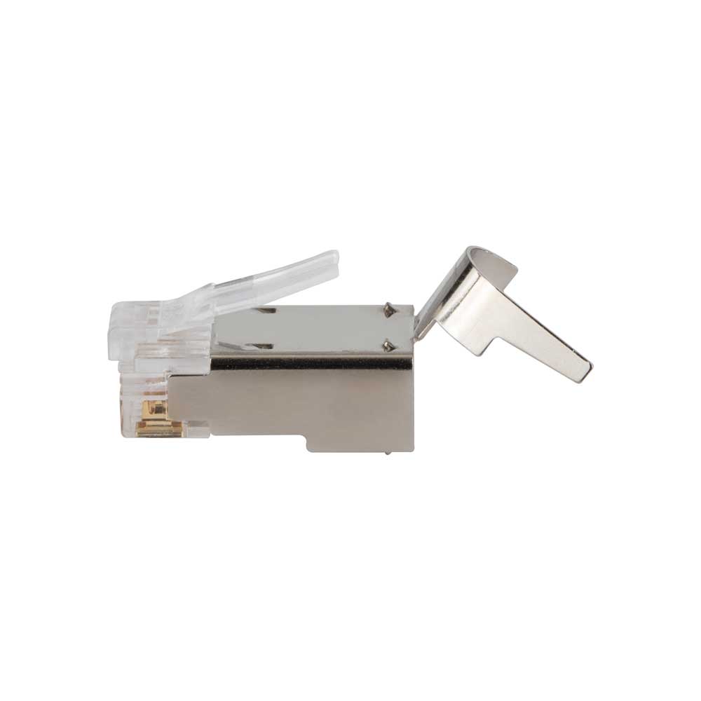 Klein Tools Pass-Thru™ Modular Data Plugs, RJ45-CAT6A, Shielded (STP), 50-Pack