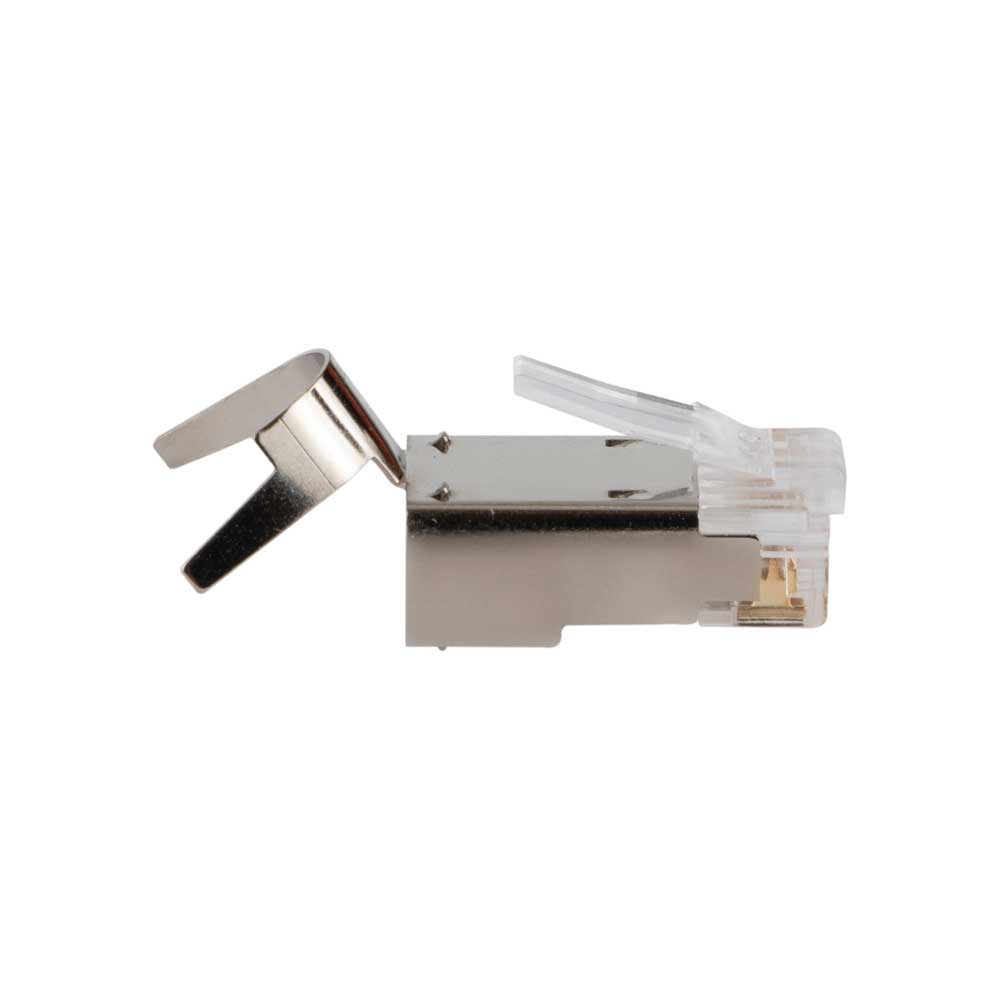 Klein Tools Pass-Thru™ Modular Data Plug, RJ45-CAT6A, Shielded (STP), 100-Pack